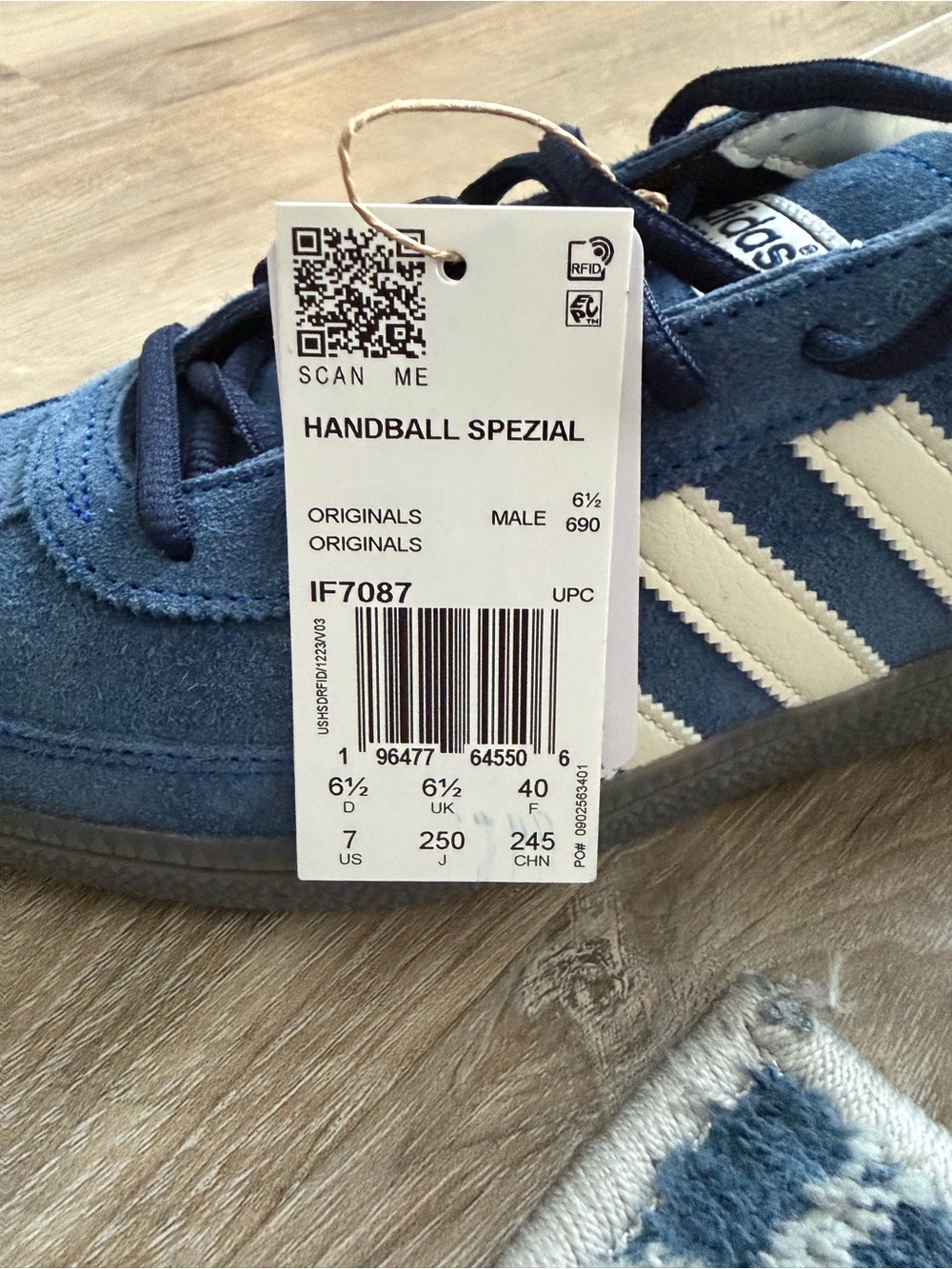 ADIDAS HANDBALL SPEZIAL SHOES- Navy Blue/White - Picture 7 of 7